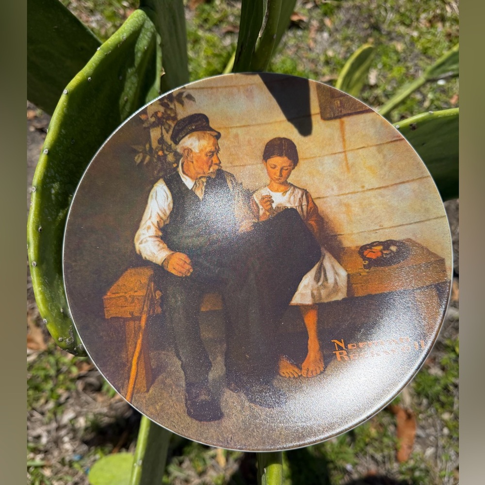 NORMAN ROCKWELL “The Lighthouse keeper’s Daughter Knowles 1979 Collection Plate - Picture 6 of 6